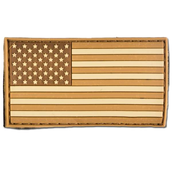 3D-Patch Flagge USA coyote