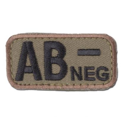 MilSpecMonkey Patch Blutgruppe AB Neg forest