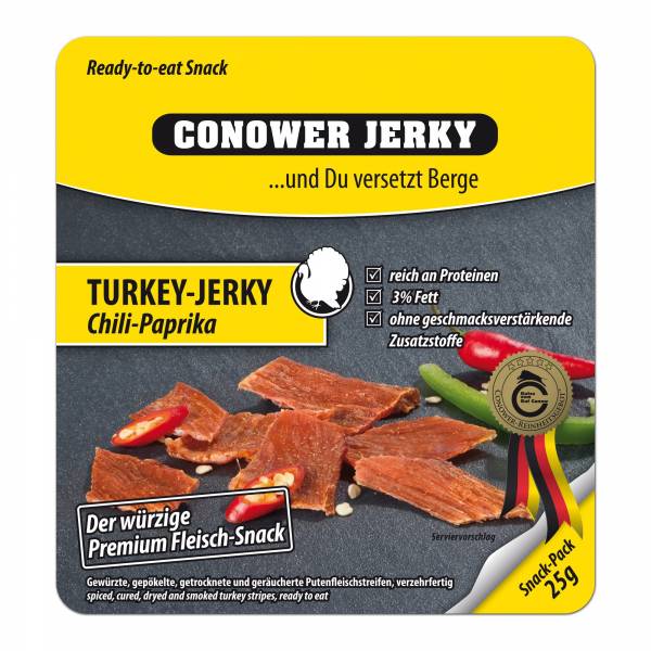 Conower Jerky Turkey Chili-Paprika 25 g