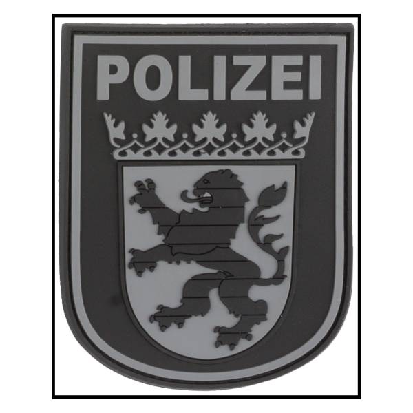 3D-Patch Ärmelabzeichen Polizei Hessen blackops