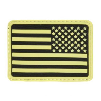 3D-Patch Hazard 4 USA Flag rechts nachleuchtend
