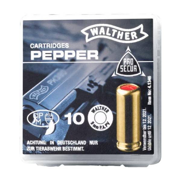 Walther Pfeffer-Gas Patronen 10 Stück