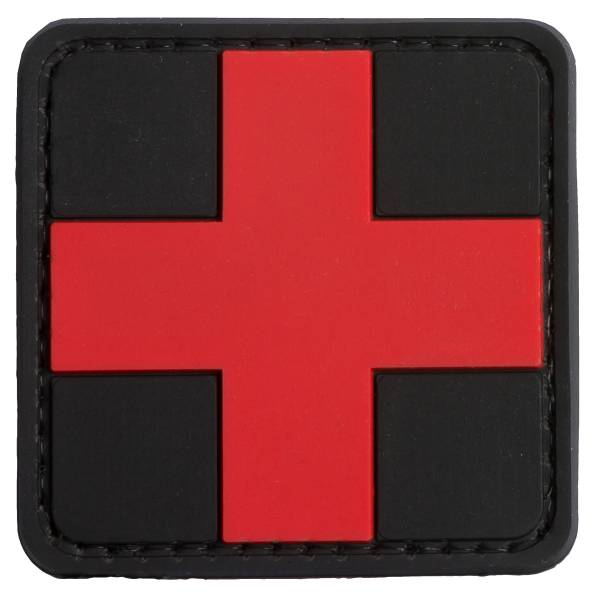 TAP 3D Patch Red Cross Medic schwarz-rot