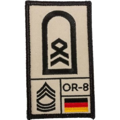 Café Viereck Rank Patch Stabsfeldwebel sand