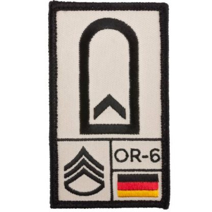 Café Viereck Rank Patch Feldwebel sand