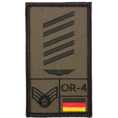 Café Viereck Rank Patch OSG Luftwaffe oliv