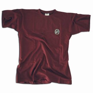 T-Shirt bestickt Fallschirmjäger bordeaux (Größe S)