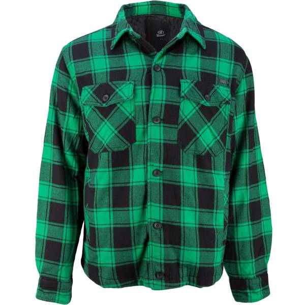 Brandit Jacke Lumberjacket checked grün schwarz (Größe 4XL)