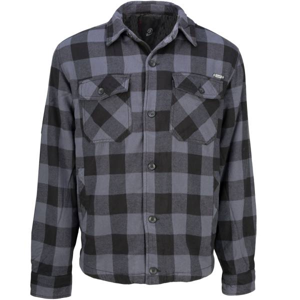 Brandit Jacke Lumberjacket checked schwarz grau (Größe XL)