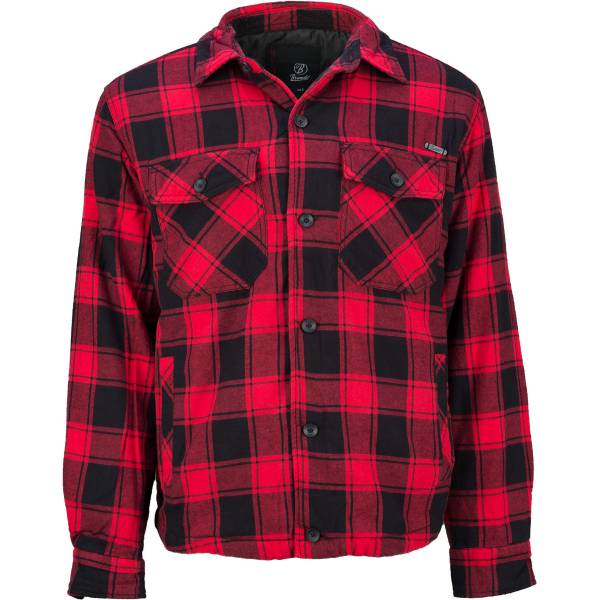 Brandit Jacke Lumberjacket checked rot schwarz (Größe 5XL)