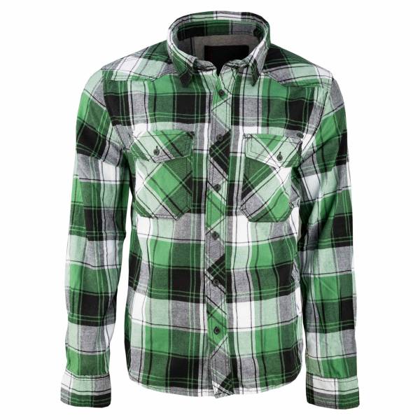 Brandit Checkshirt Oversize weiß grün (Größe 7XL)