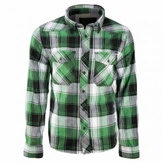 Brandit Checkshirt Oversize weiß grün (Größe 6XL)