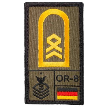 Café Viereck Rank Patch Stabsbootsmann oliv