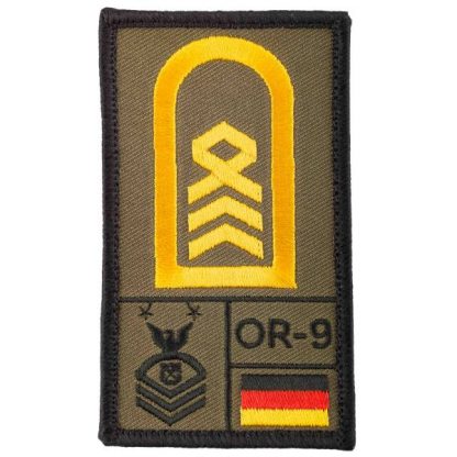 Café Viereck Rank Patch Oberstabsbootsmann oliv