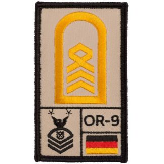 Café Viereck Rank Patch Oberstabsbootsmann sand