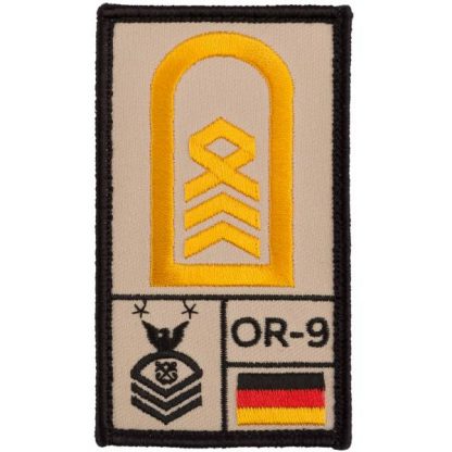 Café Viereck Rank Patch Oberstabsbootsmann sand