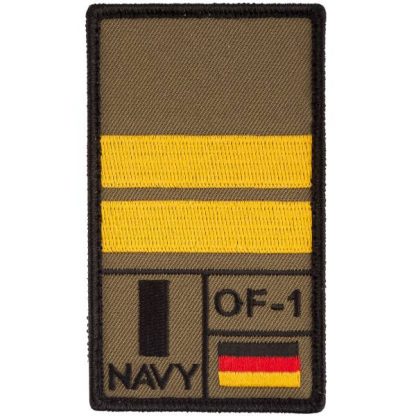 Café Viereck Rank Patch Oberleutnant zur See oliv