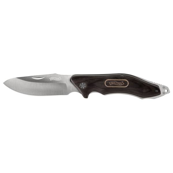 Walther Taschenmesser BNK 1 Black Nature Knife silber braun