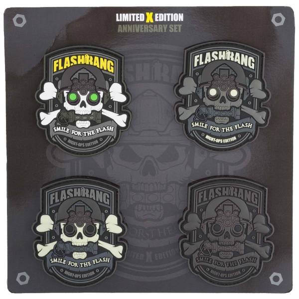 Flashbang PVC Patches Night Ops Edition Version B Patch Set