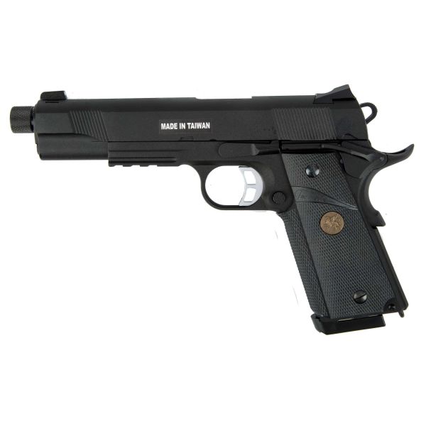 KJ Works Airsoft Pistole M1911 MEU TBC Full Metal GBB schwarz