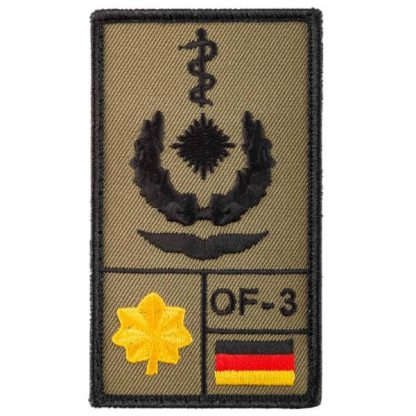 Café Viereck Rank Patch Oberstabsarzt Luftwaffe sand