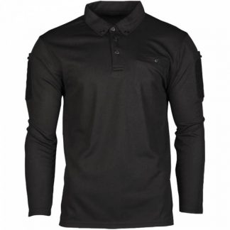 Mil-Tec Tactical Quick Dry Poloshirt schwarz (Größe S)