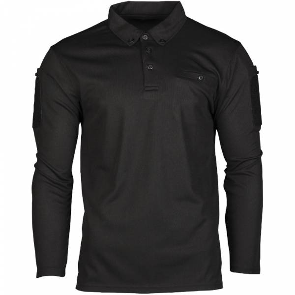 Mil-Tec Tactical Quick Dry Poloshirt schwarz (Größe L)