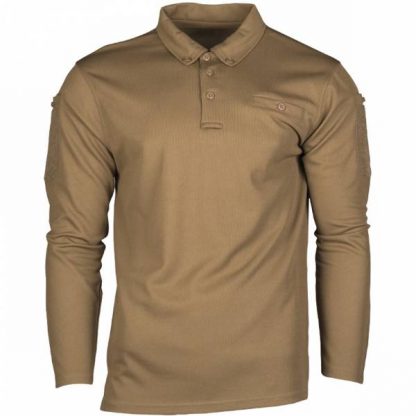 Mil-Tec Tactical Quick Dry Poloshirt dark coyote (Größe S)