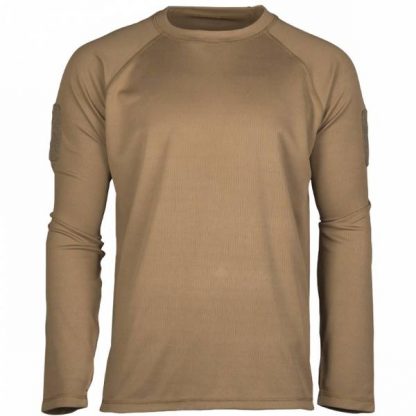 Mil-Tec Tactical Quick Dry Langarmshirt dark coyote (Größe XXL)