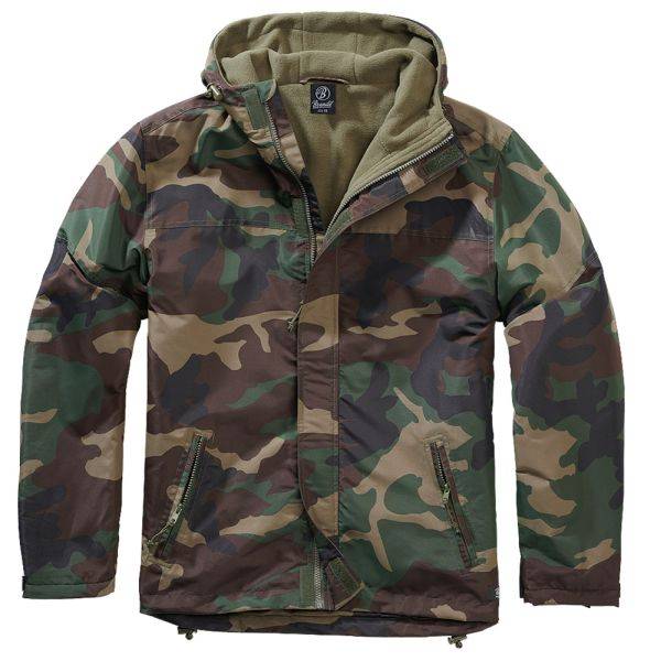 Brandit Windbreaker Frontzip woodland (Größe M)