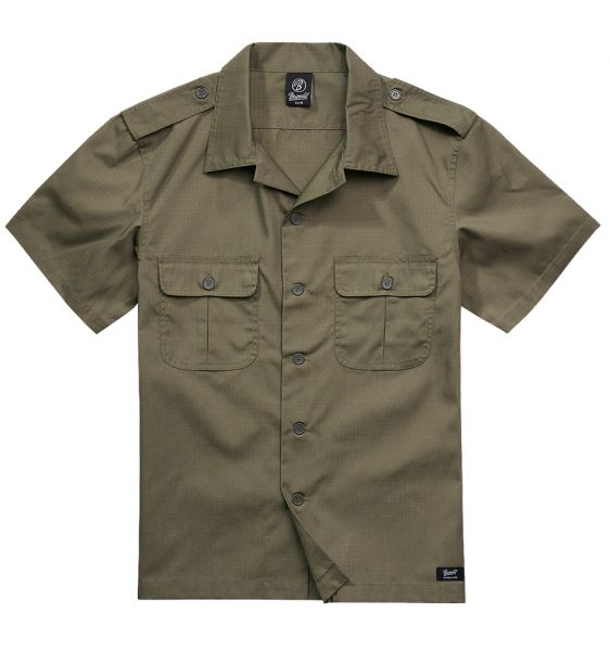 Brandit Shirt US Ripstop Shortsleeve oliv (Größe XXL)