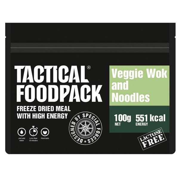 Tactical Foodpack Outdoor Nahrung Wokgemüse mit Nudeln