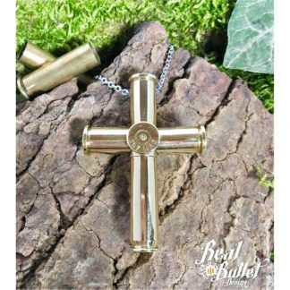 Real Bullet Design Halskette Bullet Cross No. 1