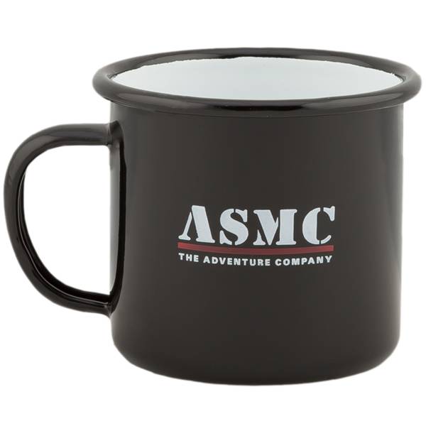 ASMC Emaille Becher 285 ml schwarz