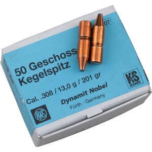 Geschosse .308 13,0g/201grs. KS