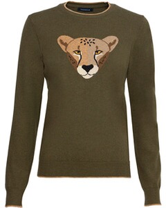 Pullover mit Löwenmotiv