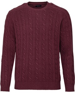 Lambswool-Zopfstrick-Pullover