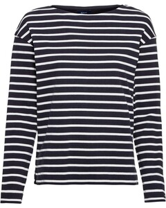 Sweatshirt Striped Boatneck
