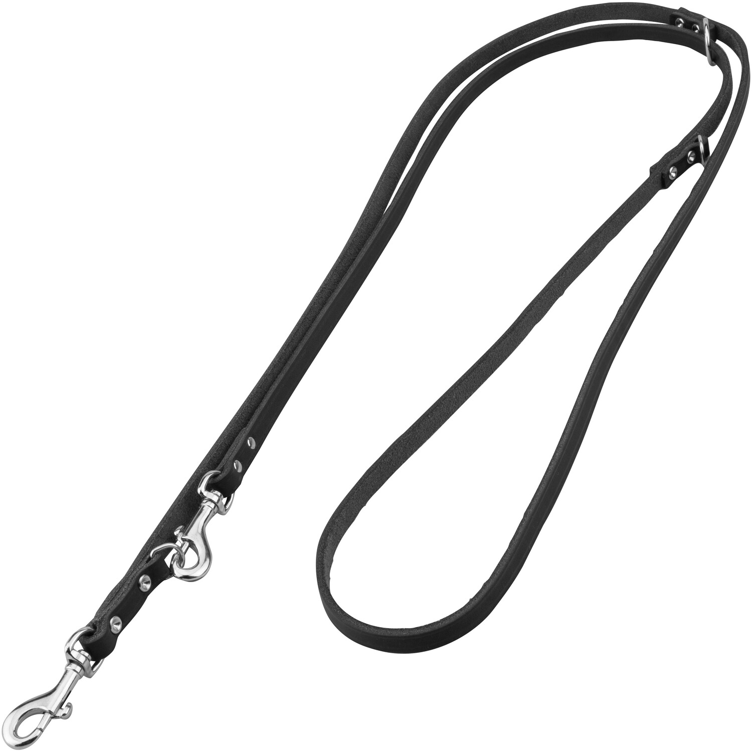 Heim Führleine Soft – 3-fach verstellbar Breite 10 mm, Länge 2,40 m, Farbe Schwarz