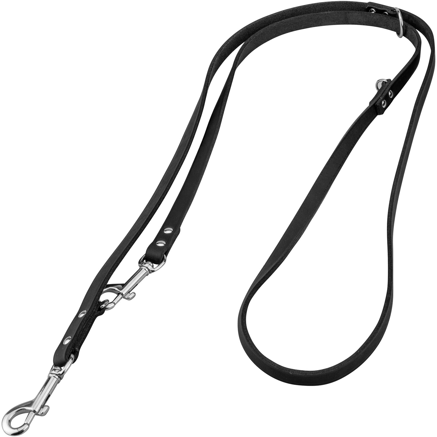 Heim Führleine Soft – 3-fach verstellbar Breite 14 mm, Länge 3 m, Farbe Schwarz