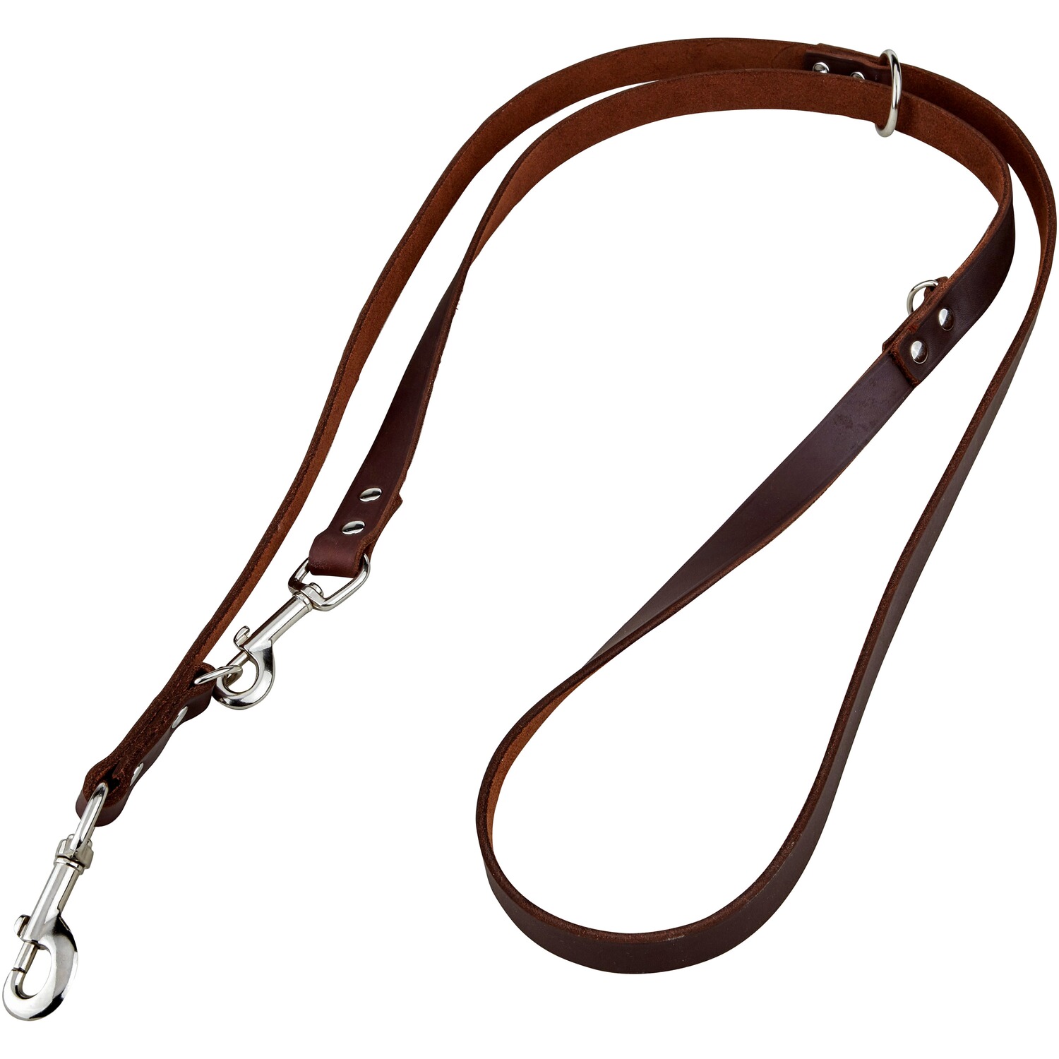 Heim Führleine Soft – 3-fach verstellbar Breite 20 mm, Länge 2,40 m, Farbe Braun