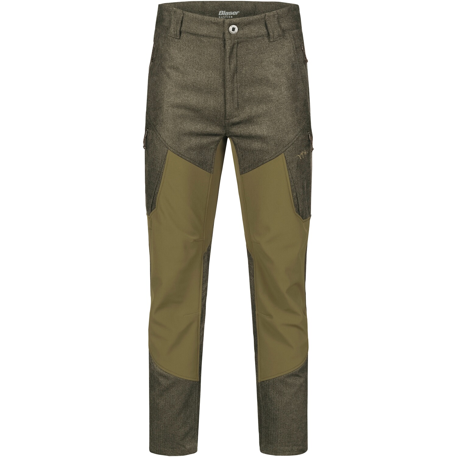 Blaser Outfits Softshellhose Vintage Whizz Oliv Melange (Größe: 48)
