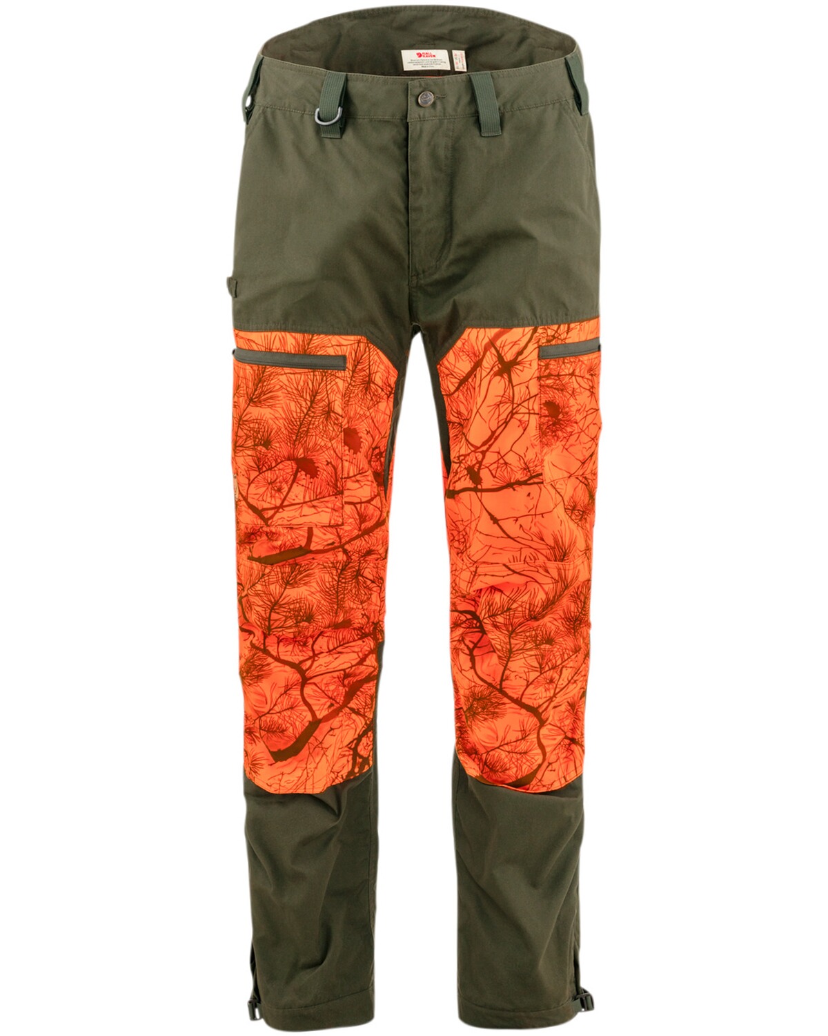 Fjällräven Hose Drev Hybrid Deep Forest/Orange Multi Camo (Größe: 48)