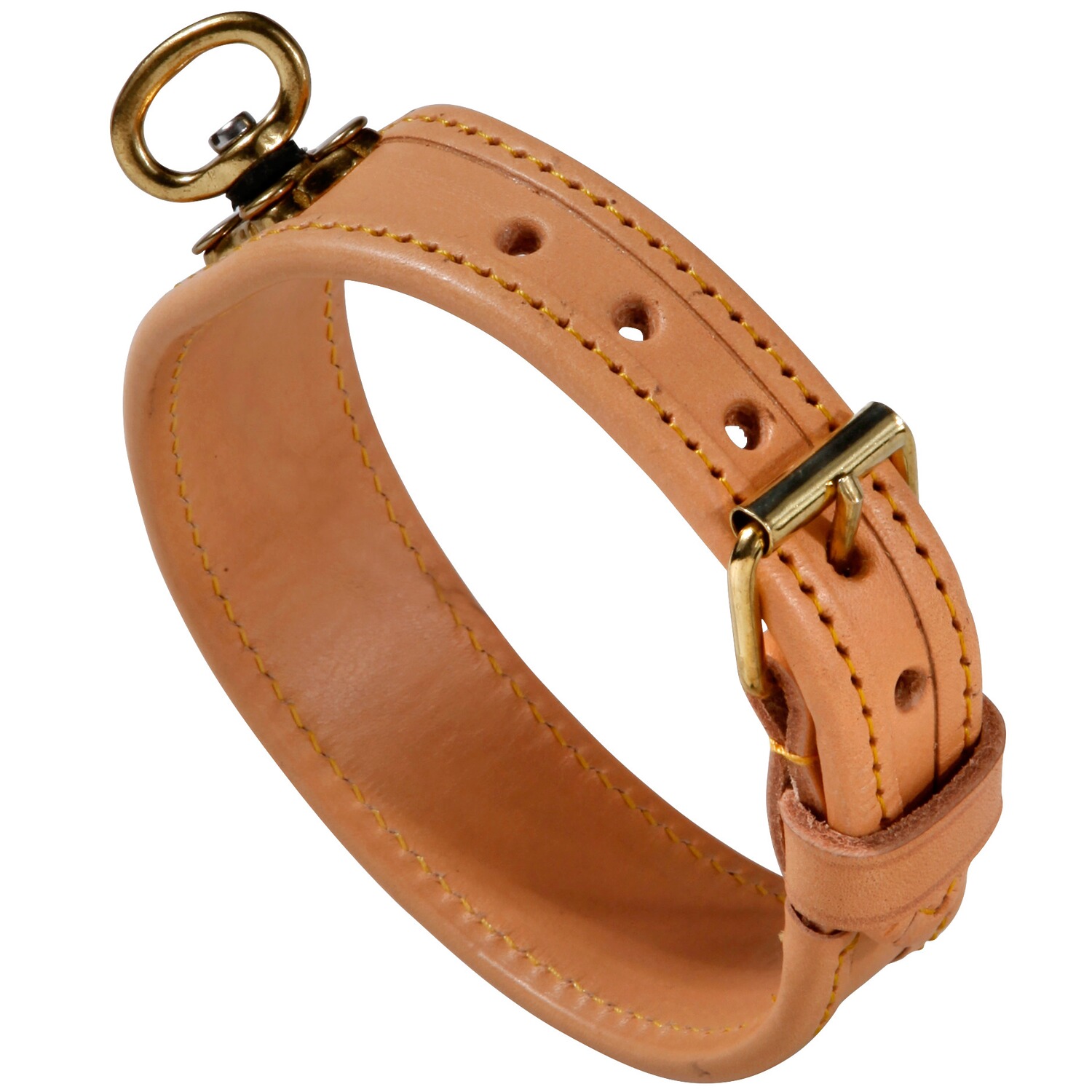 Heim Schweißhalsung – natur mit eingeschlagenen Kanten, Länge 35 cm, Breite 30 mm