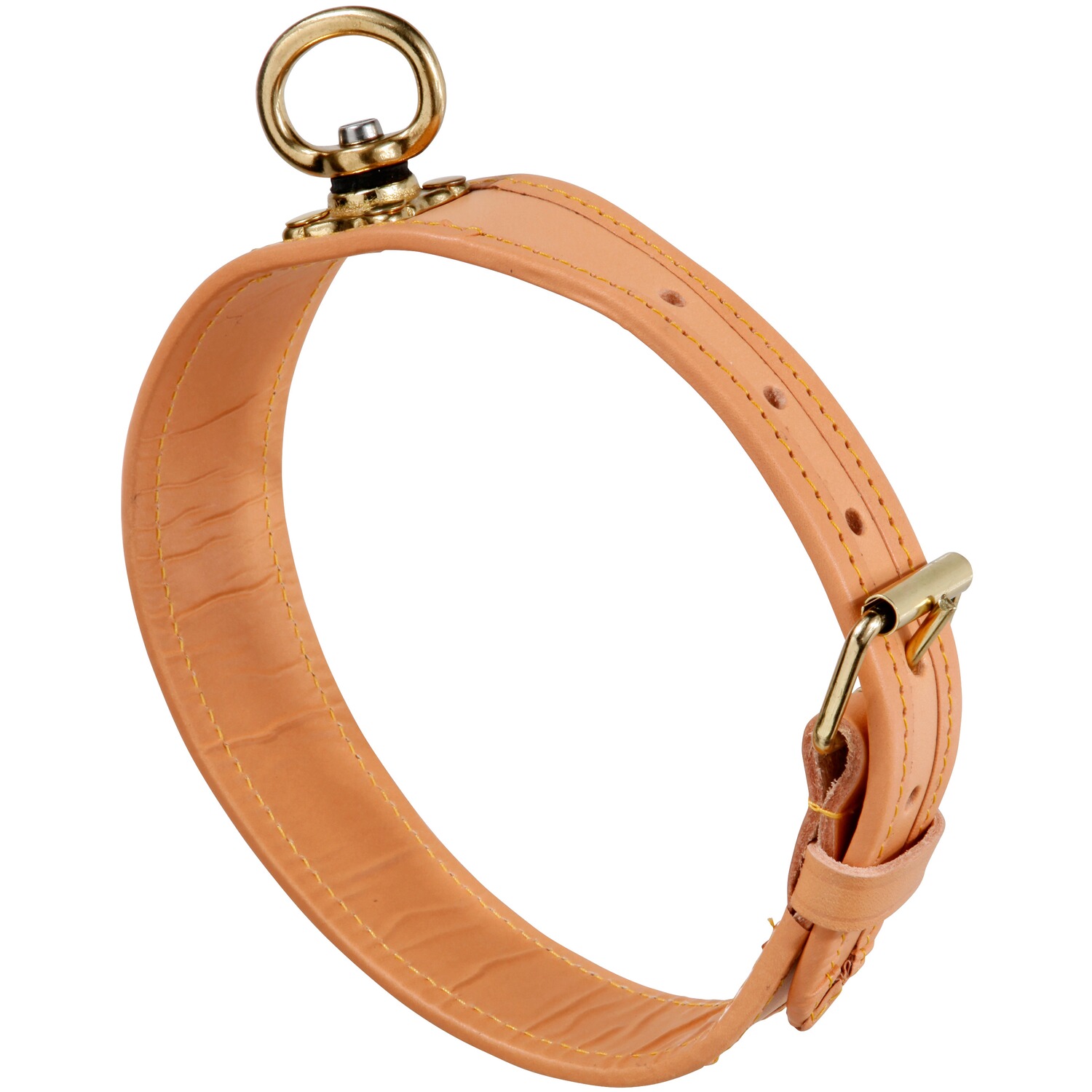 Heim Schweißhalsung – natur mit eingeschlagenen Kanten, Länge 55 cm, Breite 40 mm