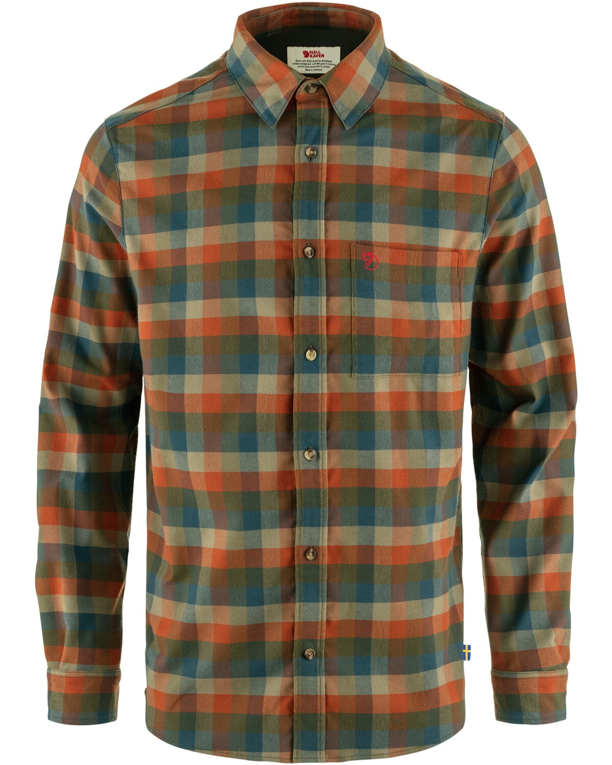 Fjällräven Flanellhemd Lappland Laurel Green/Autumn Leaf (Größe: S)