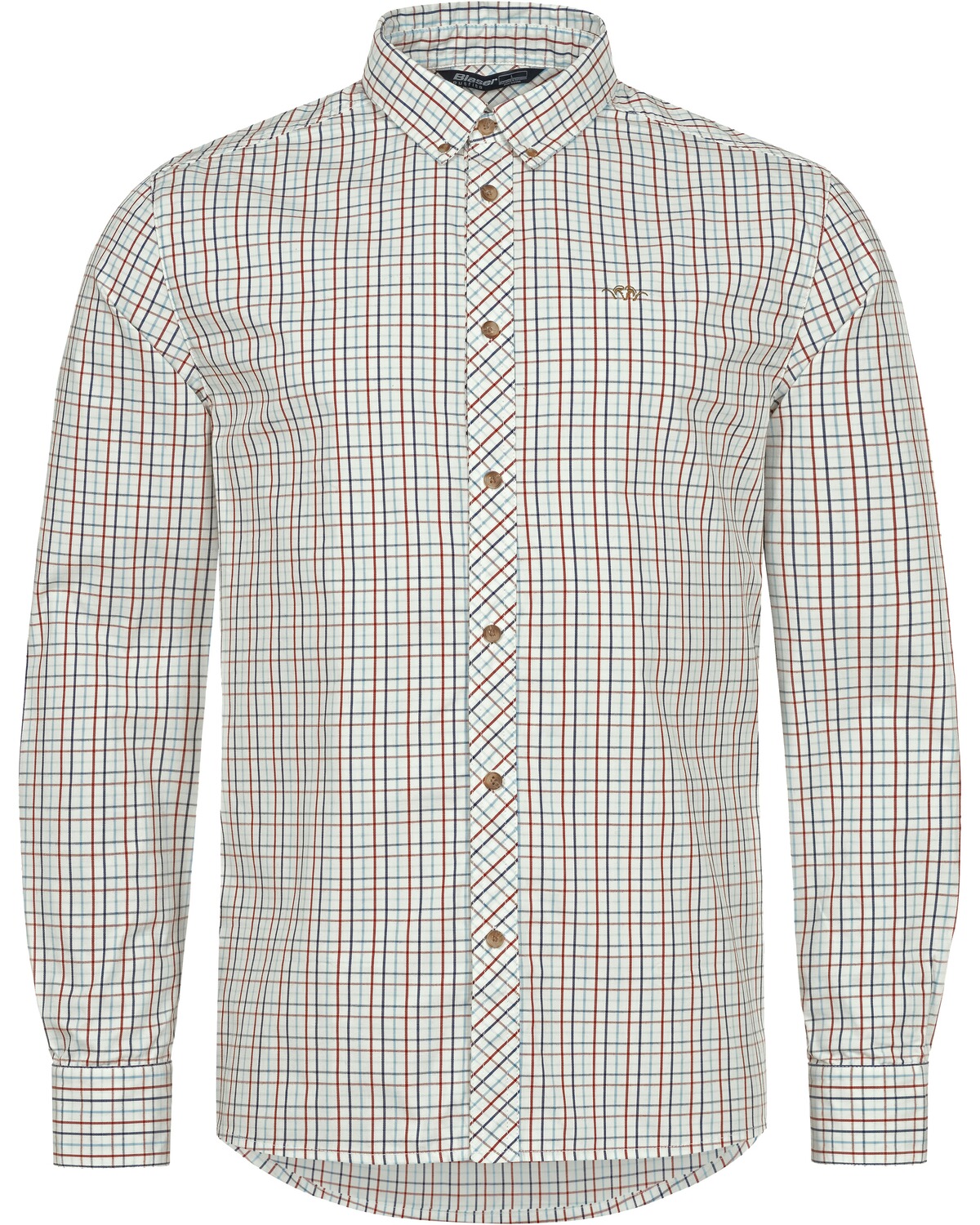 Blaser Outfits Hemd Tristan 22 Bordeaux/Blue Check (Größe: M)