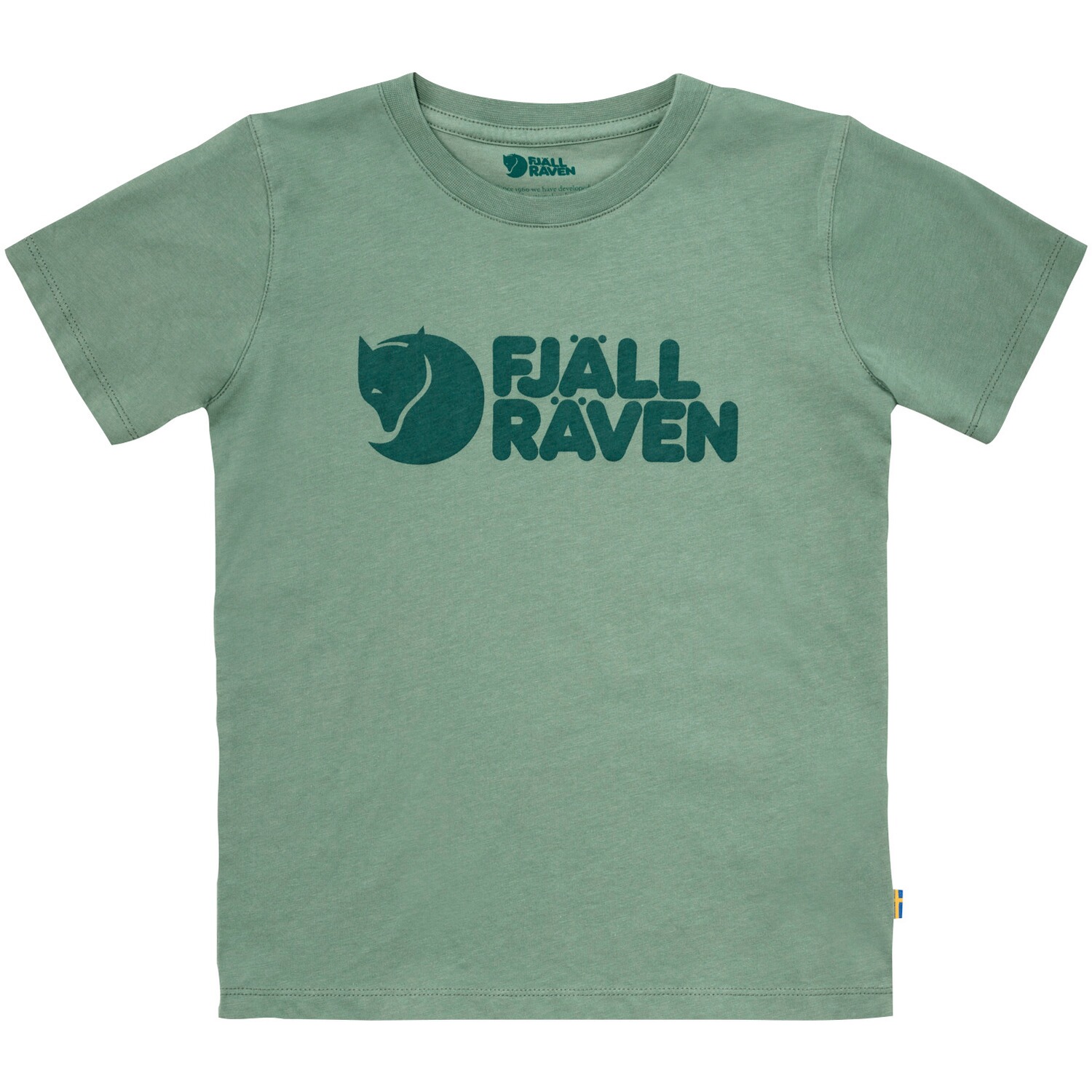 Fjällräven Kinder T-Shirt Logo Patina Green (Größe: 146)