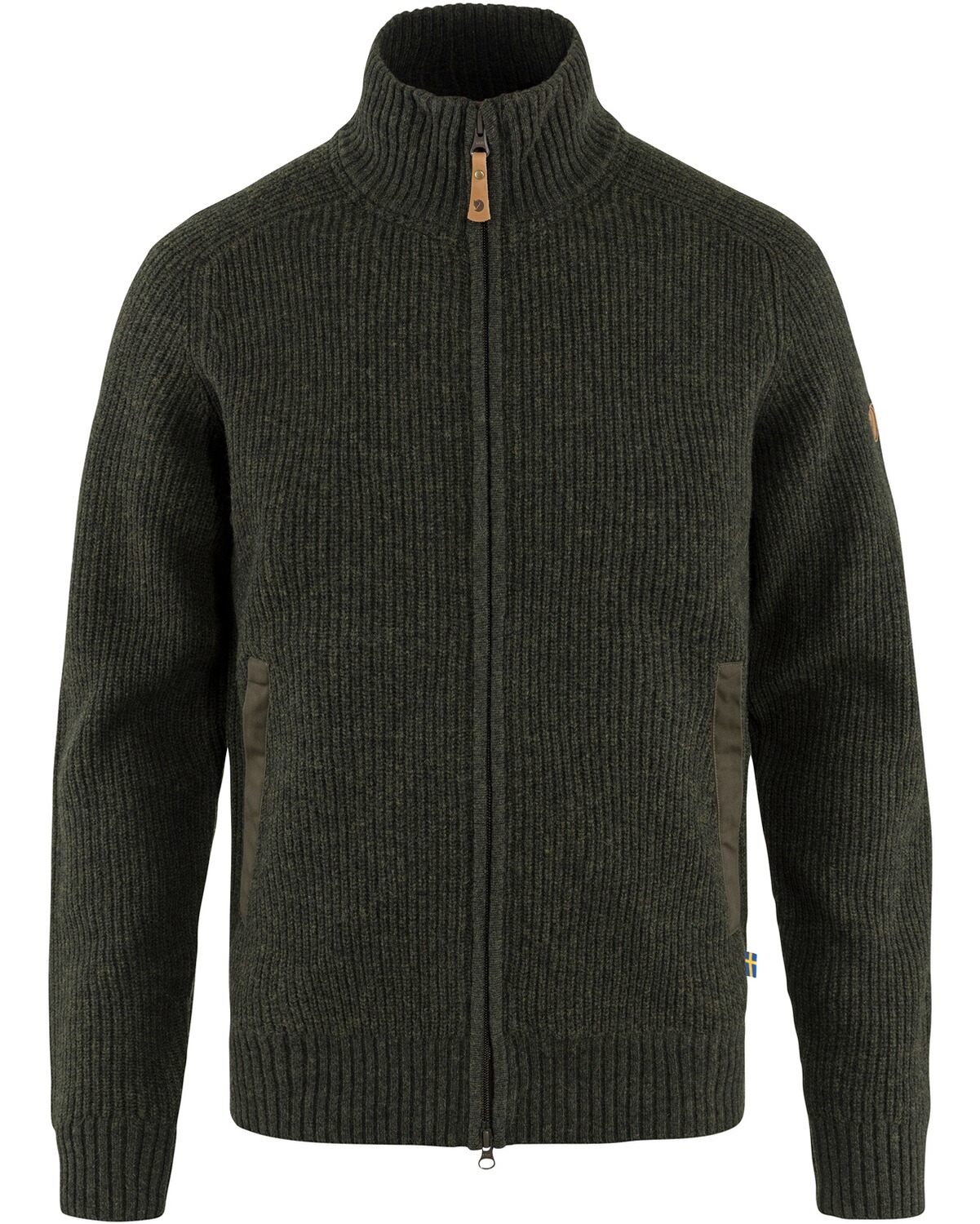 Fjällräven Cardigan Övik Dark Olive (Größe: S)