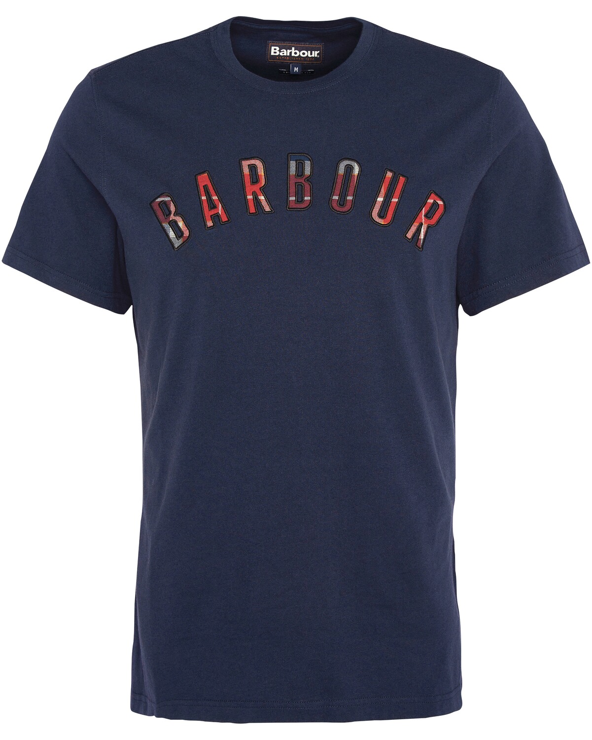 Barbour T-Shirt Ancroft Tartan Tee Navy (Größe: M)